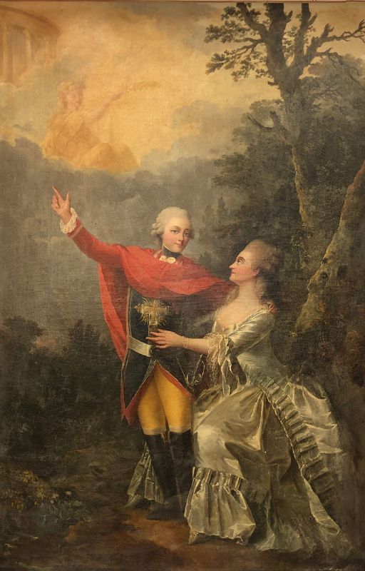Tableau avant restauration, collection privée
